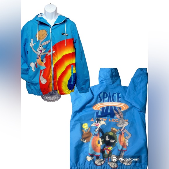 Members Only | Space Jam A New Legacy Tune Squad Team Windbreaker Loony Tunes XL - Picture 2 of 16